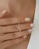 Altın Taşlı Kuş Kolye