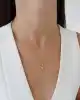 Altın Taşlı Kuş Kolye