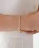 Altın Taşlı Petek Bileklik
