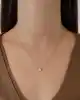 Altın Yonca Kolye