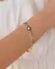Baget Taşlı Altın Gurmet Zincir Bileklik