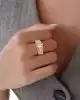 Baget Taşlı Altın Yüzük