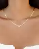 Baget Taşlı Yılan Zincir Kolye