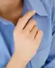 Beşgen Çerçeveli Altın Yüzük