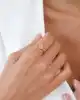 Beşgen Çerçeveli Altın Yüzük