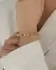 Beşgen Halkalı Altın Zincir Bileklik
