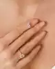 Beyaz Altın Baget Kolye