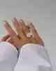Beyaz Altın Baget Yüzük