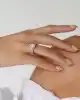 Beyaz Altın Baget Yüzük