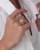 Beyaz Altın Baget Yüzük