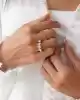 Beyaz Altın Beştaş Yüzük