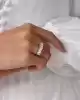 Beyaz Altın Beştaş Yüzük