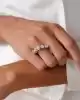 Beyaz Altın Beştaş Yüzük