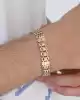 Beyaz Altın Detaylı Erkek Zincir Bileklik