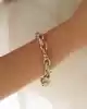 Beyaz Altın Detaylı Zincir Bileklik