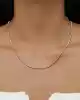Beyaz Altın Dorika Toplu Çubuk Zincir