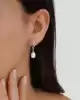 Beyaz Altın İnci Küpe
