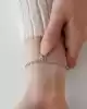 Beyaz Altın Mini Geo Figürlü Altın Bileklik
