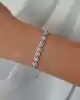 Beyaz Altın Taşlı Bileklik