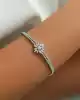 Beyaz Altın Taşlı Bileklik