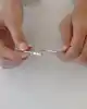 Beyaz Altın Taşlı Kelepçe Bileklik