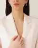 Beyaz Altın Taşlı Kolye
