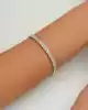 Beyaz Altın Taşlı Ritim Bileklik