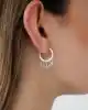 Beyaz Altın Taşlı Shakira Küpe