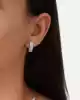Beyaz Altın Tria Suyolu Küpe