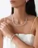 Beyaz Altın Tria Suyolu Küpe