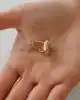 Beyaz Mineli Kutup Yıldızı Küpe