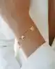 Beyaz Mineli Mini Hayvan Figürlü Bileklik