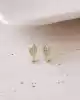 Beyaz Taşlı Çocuk Küpe