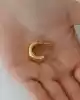 Bold Altın Halka Küpe