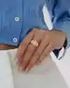 Bold Dalgalı Altın Yüzük