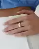 Bold Dalgalı Altın Yüzük