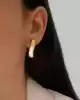 Bold Dalgalı Halka Küpe