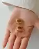 Bold Halka Altın Küpe