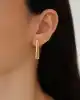 Bold Kare Altın Küpe