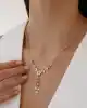 Çiçek Figürlü Altın Kolye