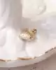 Çift Yönlü Altın Kalp Kolye Ucu