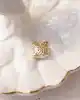 Çift Yönlü Altın Kalp Kolye Ucu