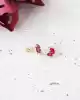 Çilek Figürlü Altın Çocuk Küpe