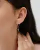 Çivi Sallantılı Altın Küpe