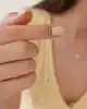 Çivi Uçlu Tekli Zincir Küpe