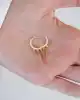 Çubuk Sallantılı Altın Küpe