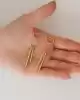 Çubuk Sallantılı Altın Küpe