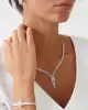 Damla Kesim Beyaz Altın Kolye