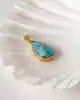 Damla Model Firuze Taşlı Kolye Ucu