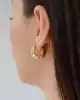 Desenli Bold Halka Küpe